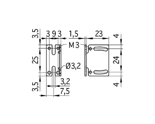 Монтажный кронштейн microsonic MW-ZWS 3