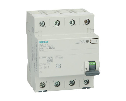 Автоматический выключатель утечки на землю Siemens 5SV3342-4