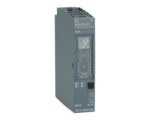 Siemens SIMATIC ET 200SP DQ 4x 24 В пост. тока/2 А - 6ES7132-6BD20-0BA0