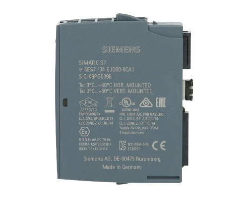 Siemens SIMATIC ET 200SP AI 4xRTD/TC High Feature — 6ES7134-6JD00-0CA1
