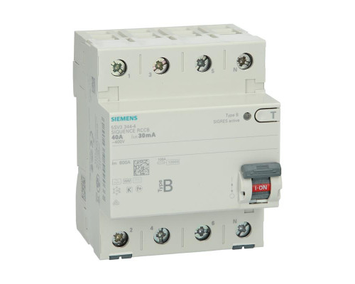Автоматический выключатель утечки на землю Siemens 5SV3344-4
