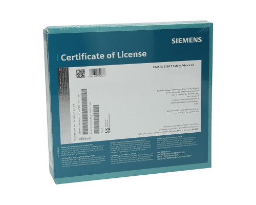 Siemens SIMATIC STEP 7 Safety Advanced V18 — 6ES7833-1FA18-0YA5 Siemens SIMATIC STEP 7 Safety Advanced V18 — 6ES7833-1FA18-0YA5