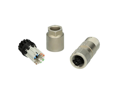 Разъем Ethernet M12. экранированный  PHOENIX  -  1414586 SACC-FSX-8QOSHETH