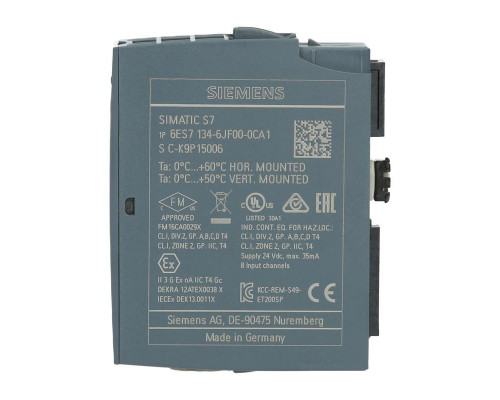 Siemens SIMATIC ET 200SP AI 8xRTD/TC High Feature — 6ES7134-6JF00-0CA1