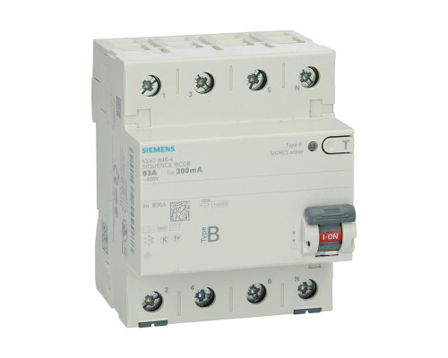 Автоматический выключатель утечки на землю Siemens 5SV3646-4