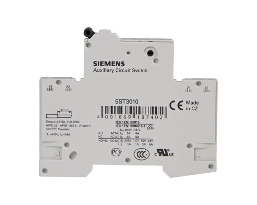 Вспомогательный выключатель Siemens 5ST3010