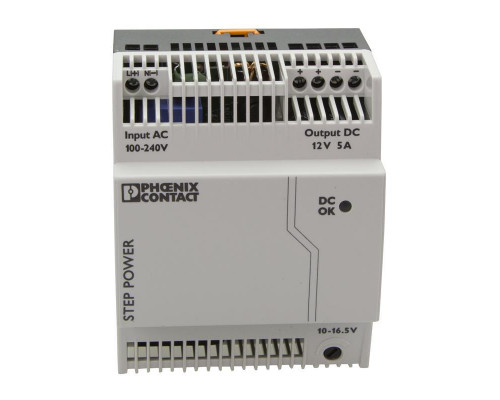 Импульсный блок питания   PHOENIX  -  2868583 STEP-PS/1AC/12DC/5
