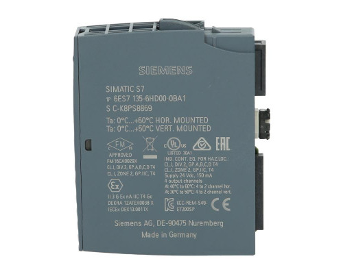 Siemens SIMATIC ET 200SP AQ 4XU/I ST - 6ES7135-6HD00-0BA1