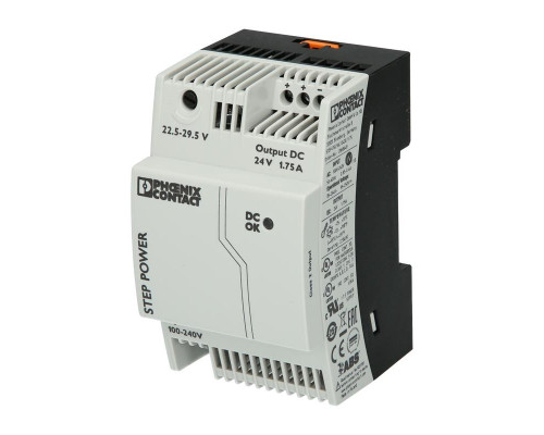 Импульсный блок питания   PHOENIX  -  2868648 STEP-PS/1AC/24DC/1.75