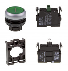 Набор кнопок с подсветкой Eaton M22-DL-G-X1/-A/-LED230-G/-K10