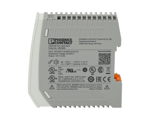 Импульсный блок питания   PHOENIX  -  2902998 UNO-PS/1AC/12DC/30W