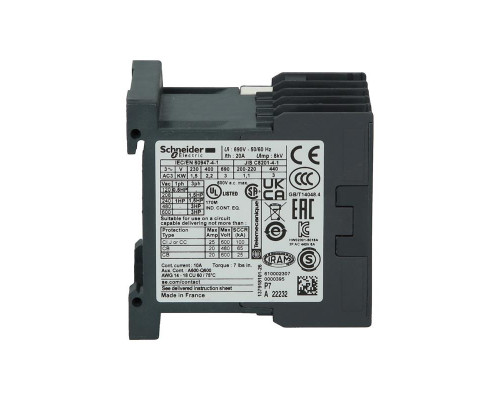 Силовой контактор Schneider Electric TeSys LC1K0610P7