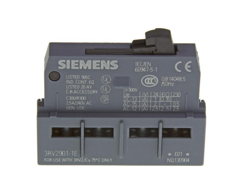 Вспомогательный выключатель поперечный Siemens SIRIUS 3RV2901-1E