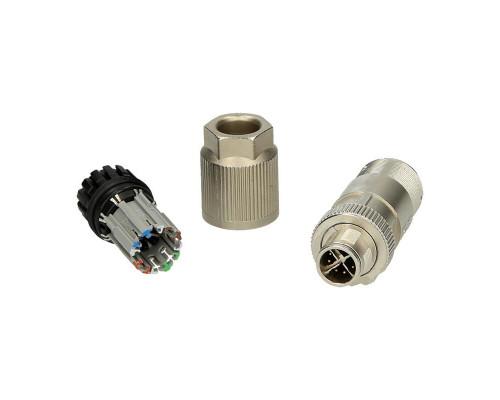 Разъем M12 PROFINET. экранированный  PHOENIX  -  1411044 SACC-MSX-8QOSHPN