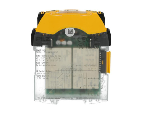 Двуручное реле оценки Pilz 751106 - PNOZ s6 C 24 В постоянного тока 3 н/о 1 н/з