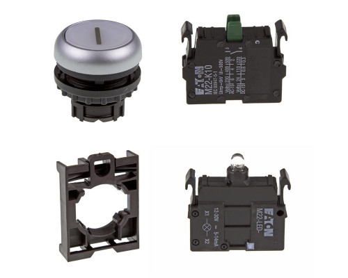 Набор кнопок с подсветкой Eaton M22-DL-W-X1/-A/-LED-W/-K10 Набор кнопок с подсветкой Eaton M22-DL-W-X1/-A/-LED-W/-K10