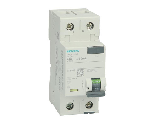 Автоматический выключатель утечки на землю Siemens 5SV3314-6