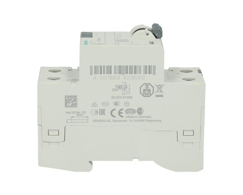 Автоматический выключатель утечки на землю Siemens 5SV3314-6