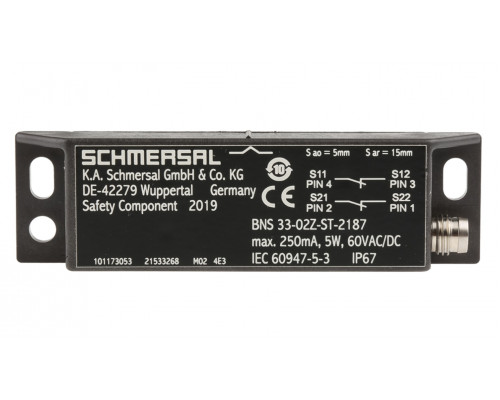 Предохранительный выключатель 101173053 BNS 33-02Z-ST-2187 SCHMERSAL Предохранительный выключатель 101173053 BNS 33-02Z-ST-2187 SCHMERSAL