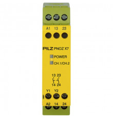 РЕЛЕ БЕЗОПАСНОСТИ PILZ PNOZ X7 24VACDC 2n/o арт.774059