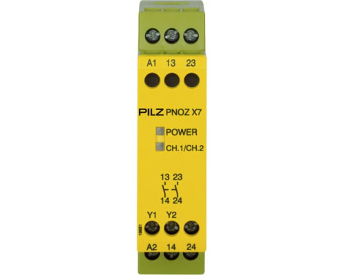 РЕЛЕ БЕЗОПАСНОСТИ PILZ PNOZ X7 24VACDC 2n/o арт.774059