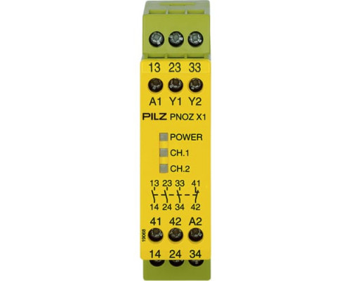 РЕЛЕ БЕЗОПАСНОСТИ PILZ PNOZ X1 24VAC/DC 3n/o 1n/c арт.774300
